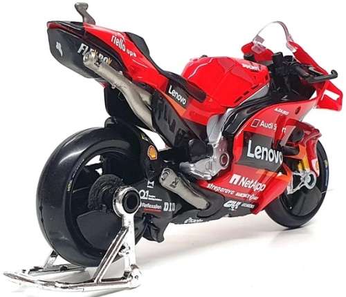 Maisto Motorcycle Bike Moto GP Ducati Desmosedici GP 21 No 63 "Lenovo" Bagnaia 1/18 scale