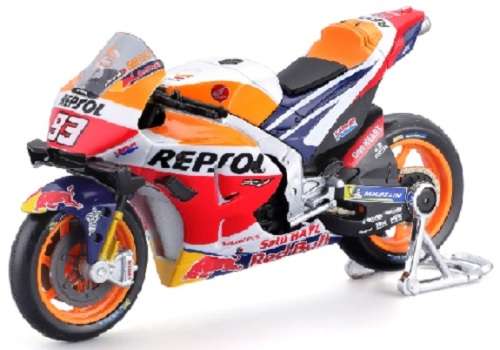 Maisto Motorcycle Bike Moto GP Honda RCV 213 2021 No 93 Marquez `Repsol` 1/18 scale