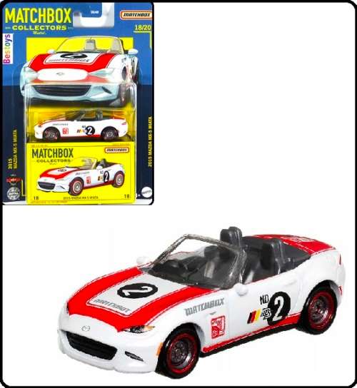 Matchbox Diecast Model Car 2022 Collectors Mazda MX 5 MX5 Miata 2015 No 2 1/64 scale