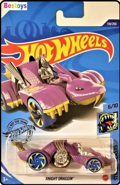 Hotwheels Hot Wheels Diecast Model Car 2019 178/250 Knight Draggin Street Beasts new in pack