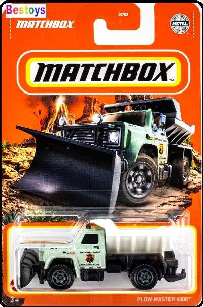 Matchbox Diecast Model Car 2023 19 / 100 International Terrastar 6000 Snowplough Truck 1/90 scale