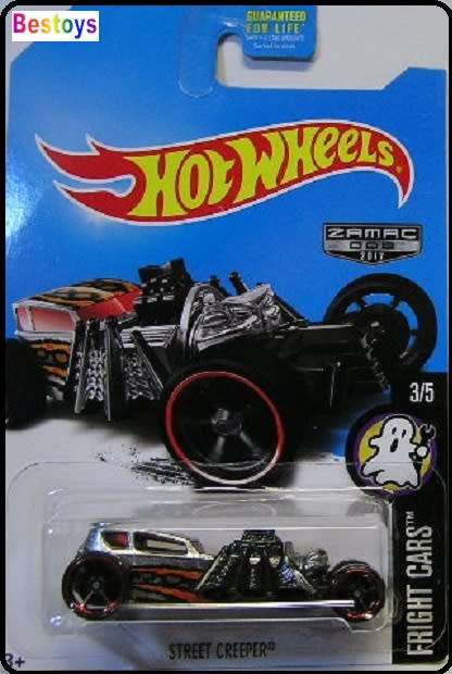 Hotwheels Hot Wheels Diecast Model Car ZAMAC 2017 Street Creeper Fright Cars new in pack