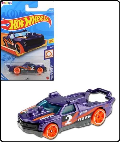 Hotwheels Hot Wheels Diecast Model Car 2021 49/250  Fig Rig Track Stars No 2 Ride On 1/64 scale