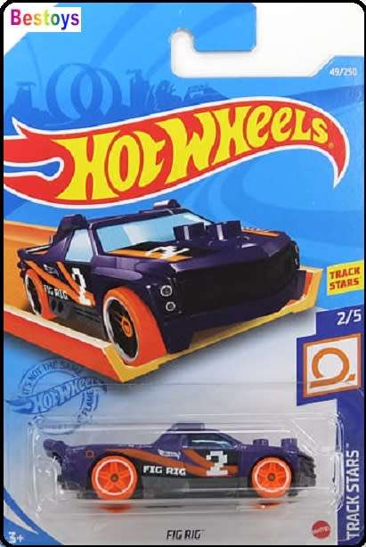 Hotwheels Hot Wheels Diecast Model Car 2021 49/250  Fig Rig Track Stars No 2 Ride On 1/64 scale