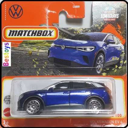 Matchbox Diecast Model Car 2023 44/100 VW Volkswagen EV 4 EV4 Electric 1/64 scale