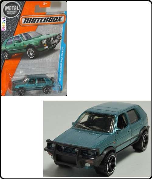 Matchbox Diecast Model Car 2018 4 / 125 VW Volkswagen Golf Country 1990 1/64 scale new in pack