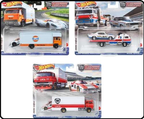 Hotwheels Hot Wheels Diecast Model Car Culture Team Transport AMC Rebel Machine + Wide Open Car Tran