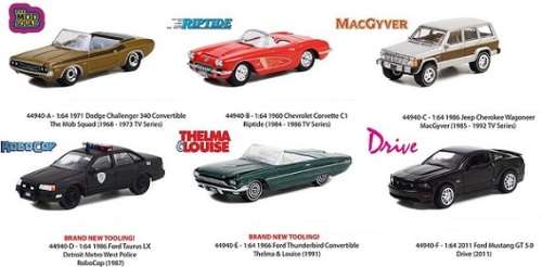 Greenlight Diecast Model Car Hollywood Dodge Challenger 340 1971 Mod Squad TV 1/64 scale