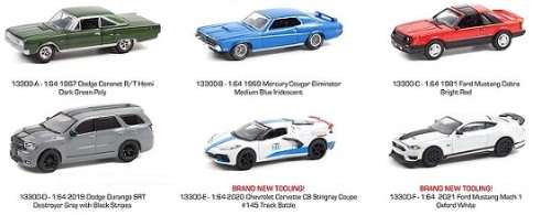Greenlight Diecast Model Car Muscle Chevy Chevrolet Corvette C 8 C8 Stingray 2020 No 145 1/64 scale
