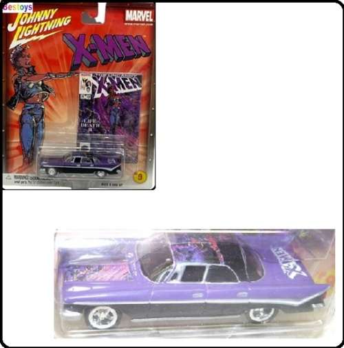 Johnny Lightning Diecast Model Car Marvel Chrysler C 300 C300 1955 X-Men X men 1/64 scale new in pac