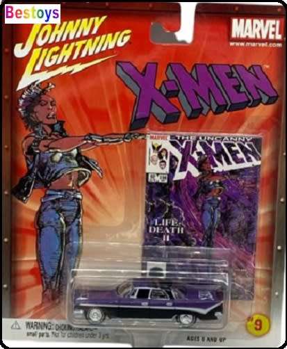 Johnny Lightning Diecast Model Car Marvel Chrysler C 300 C300 1955 X-Men X men 1/64 scale new in pac