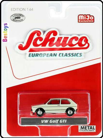 Schuco Diecast Model 2024600 , VW Volkswagen Golf GTi MIJO Exclusive 1/64 scale new in pack
