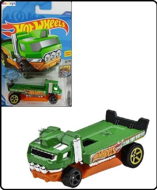 Hotwheels Hot Wheels Diecast Model Car 2018 32/250 Haulinator Flatbed Recovery Truck Metro new