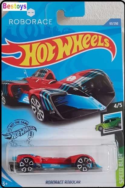 Hotwheels Hot Wheels Diecast Model Car 2019 63/250 Roborace Robocar Speed Blur new in pack new