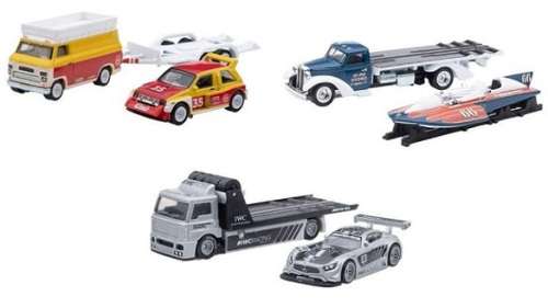 Hot Wheels Hotwheels Car Culture Team Transport Classic Hydroplane + Speed Waze Transporter