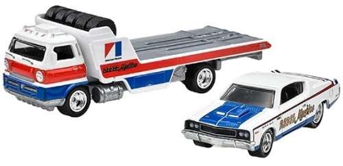Hotwheels Hot Wheels Diecast Model Car Culture Team Transport AMC Rebel Machine + Wide Open Car Tran