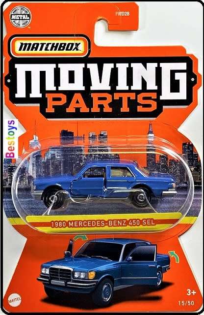 Matchbox Moving Parts Mercedes Benz 450 SEL 450SEL 1980