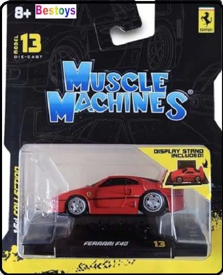 Maisto Muscle Machines Diecast Model Car Ferrari F 40 F40 1/64 scale new in pack