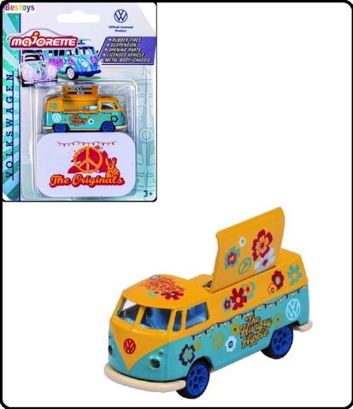 Majorette Diecast Model Car Originals VW Volkswagen Kombi T 1 T1 Food truck `Hungry Hippie` + Collec