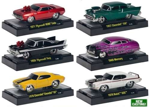 Castline M2 Diecast Model Car Ground Pounders Plymouth Hemi Cuda 1971 1/64 scale new in pack