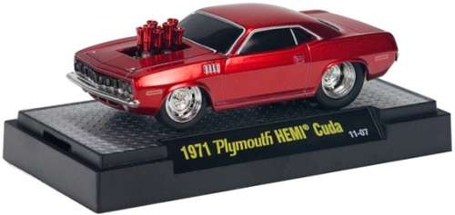 Castline M2 Diecast Model Car Ground Pounders Plymouth Hemi Cuda 1971 1/64 scale new in pack