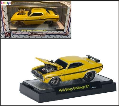 Castline M2 Diecast Model Car Ground Pounders Dodge Challenger RT 1970 1/64 scale