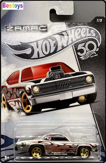Hotwheels Hot Wheels Diecast Model Car ZAMAC 2018 50th Anniv Plymouth Duster Thruster 1/64 scale new