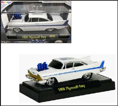 Castline M2 Diecast Model Car Auto Dreams Mopar Plymouth Fury 1958 1/64 scale new in pack
