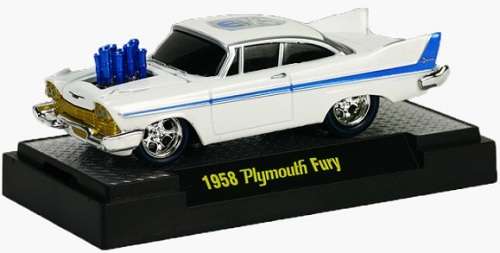 Castline M2 Diecast Model Car Auto Dreams Mopar Plymouth Fury 1958 1/64 scale new in pack