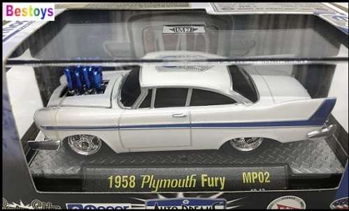 Castline M2 Diecast Model Car Auto Dreams Mopar Plymouth Fury 1958 1/64 scale new in pack
