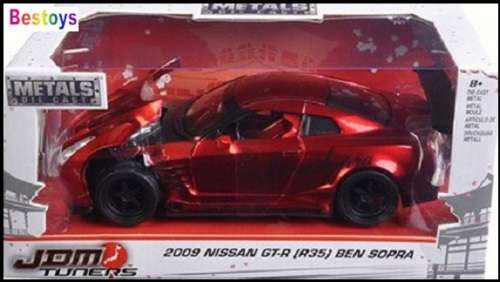 JADA Diecast Model Car 98569 Japan JDM Tuners Nissan GT-R GTR R35 Ben Sopra 2009 1/24 scale