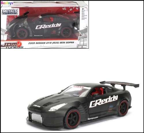 JADA Diecast Model Car 98569 Japan JDM Tuners Nissan GT-R GTR R35 Ben Sopra 2009 `GReddy` 1/24 scale