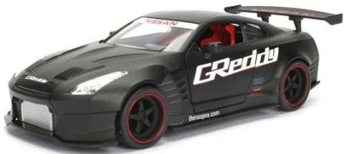 JADA Diecast Model Car 98569 Japan JDM Tuners Nissan GT-R GTR R35 Ben Sopra 2009 `GReddy` 1/24 scale