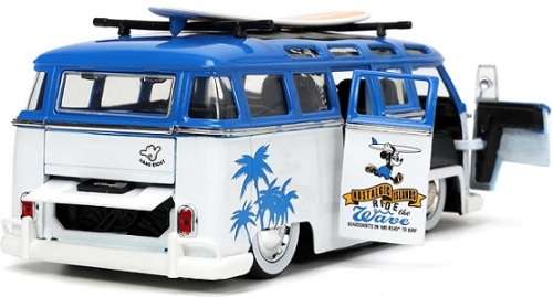JADA 33179 VW Volkswagen Kombi Bus T 1 T1 + Mickey Mouse Figurine Disney 1/24 scale