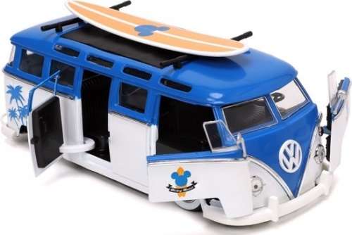 JADA 33179 VW Volkswagen Kombi Bus T 1 T1 + Mickey Mouse Figurine Disney 1/24 scale