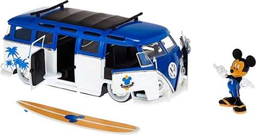 JADA 33179 VW Volkswagen Kombi Bus T 1 T1 + Mickey Mouse Figurine Disney 1/24 scale