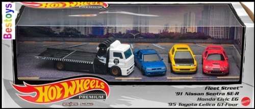 Hot Wheels Premium Set JDM Nissan Sentra Honda Civic EG Toyota Celica