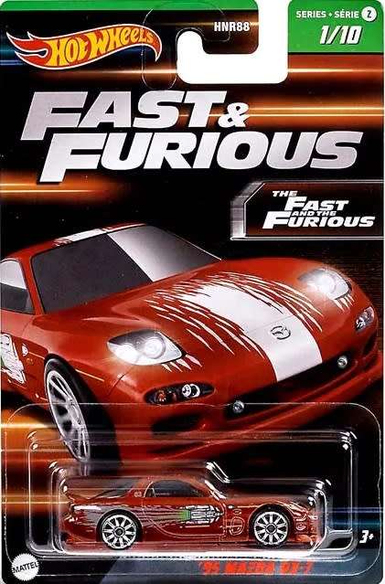Hotwheels Hot Wheels Diecast Model Car Set 2 Fast & Furious Nissan Skyline Porsche Mitsubishi Mazda