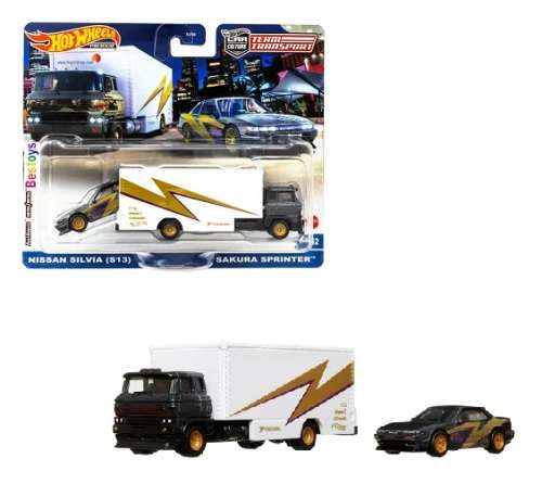 Hot Wheels Hotwheels Car Culture Team Transport Nissan Silvia S13 + Sakura Sprint Truck