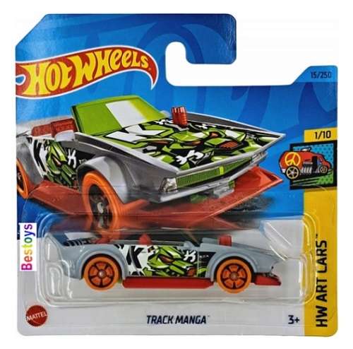 Hotwheels Hot Wheels Diecast Model Car 2023 15/250 Track Manga Art Cars 1/64 scale new in pack