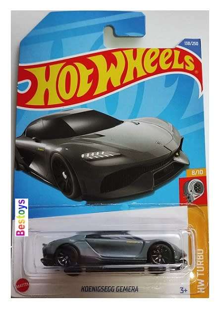 Hotwheels Hot Wheels Diecast Model Car 2022 138/250 Koenigsegg Gemera 1/64 scale new in pack