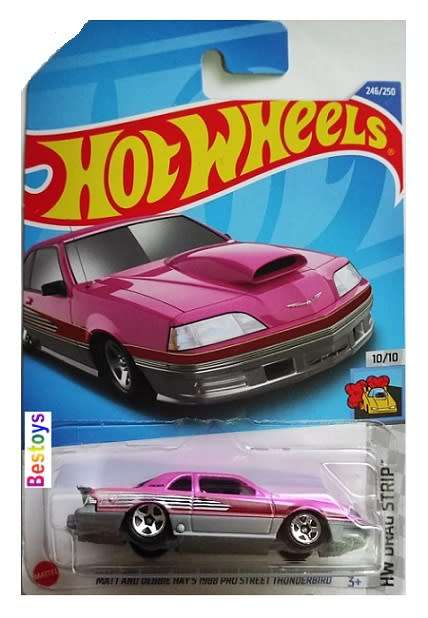 Hotwheels Hot Wheels Diecast Model Car 2022 246/250 Pro Stock Thunderbird Matt & Debbie Hay Drag Str