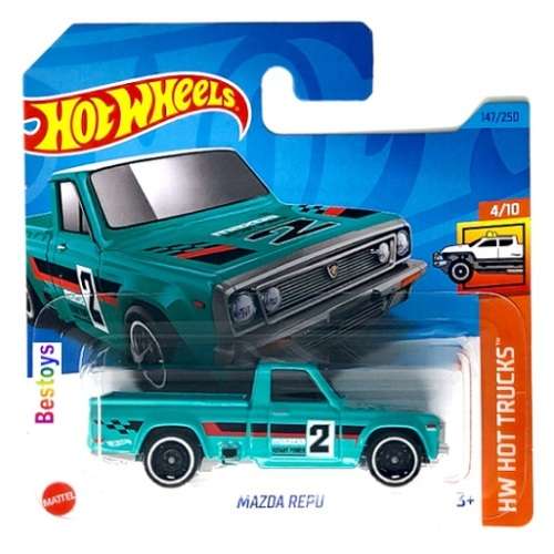 Hotwheels Hot Wheels Diecast Model Car 2023 147/250  Mazda REPU Hot Trucks 1/64 scale new in pack