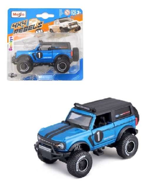 Maisto Diecast Model Car 4x4 Rebels Ford Bronco No 1 Offroad 1/36 scale