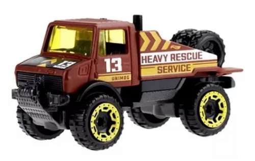 Hotwheels Hot Wheels Diecast Model Car 2022 61/250 Mercedes Benz Unimog 1300 `Heeavy Rescue` Haulers