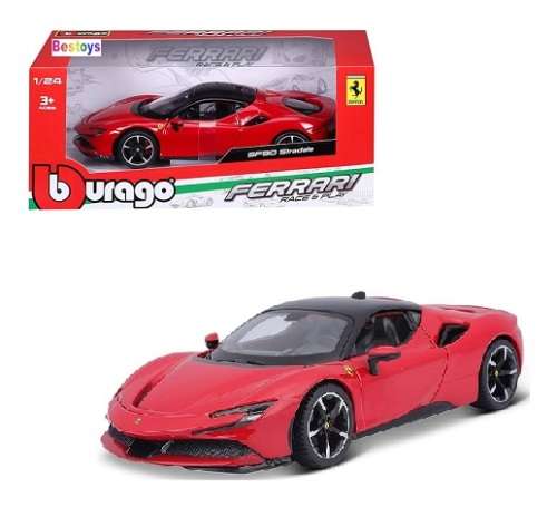 Burago Diecast Model Car 26028 Ferrari SF 90 SF90 Stradale 1/24 scale