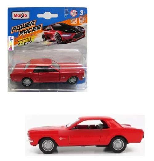 Maisto Diecast Model Car Power Racer Ford Mustang 1965 1/38 scale new in pack