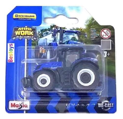 Maisto Mini Work Machines Diecast Model Tractor New Holland T7 315 Farm +- 1/64 scale new in pac
