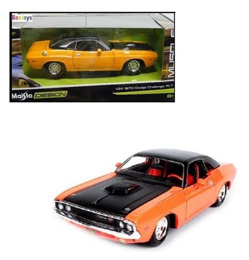 Maisto 32518 Design Muscle Dodge Challenger RT 1970 1/24 scale