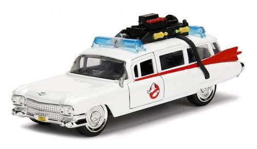 JADA Diecast Model Car 99748 Ecto 1 Ghostbusters Cadillac TV Movie Film 1/32 scale